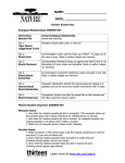 Teacher Answer Key - Ecology Unit Plan