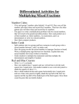 Differentiated Activities for Multiplying Mixed Fractions