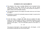 HYDROSTATIC EQUILIBRIUM