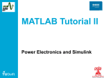 MATLAB Tutorial II