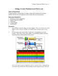 Voltage, Current, Resistance and Ohm`s Law