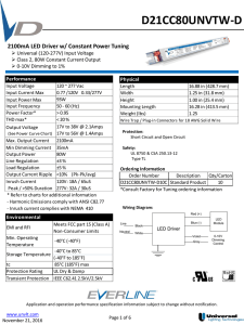 d21cc80unvtw-d - Universal Lighting Technologies