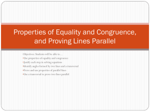 3.1: Properties of Parallel Lines