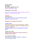 Introduction to Atomic Theory