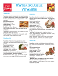 Water Soluble VitaminS