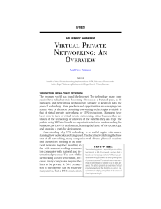 Virtual Private Networking: An Overview