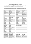 American and British English