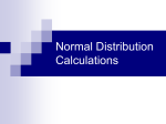 Normal Distributions