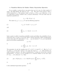 4. Transition Matrices for Markov Chains. Expectation Operators. Let