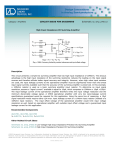 High Input Impedance DC Summing Amplifier