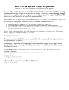 ELEC 5705 RF Systems Design: Assignment #1