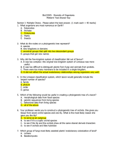 Midterm Test Answer Key E. Insects