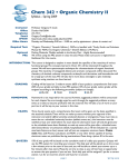 Chem 342 • Organic Chemistry II