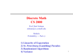 Probability --- Part c - Cornell Computer Science