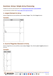 Exercises: Arrays