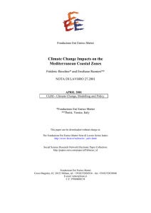 Climate Change Impacts on the Mediterranean Coastal Zones