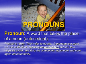 PRONOUNS