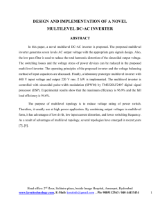 design and implementation of a novel multilevel dc