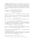 2.3. Random variables. Let (Ω, F, P) be a probability space and let (E