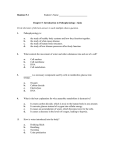 Quiz (multiple choice) * Chapter 3