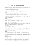 Math 151 Midterm 1 Solutions