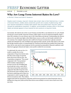 Why Are Long-Term Interest Rates So Low?