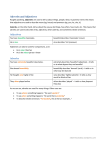 Adverbs and Adjectives 1