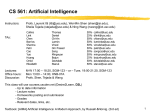 CS 561: Artificial Intelligence