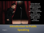 Introduction to Public Speaking