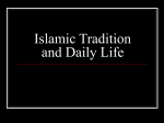 Islamic Tradition and Daily Life