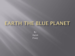 Earth the blue planet