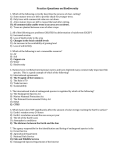 Practice Questions on Biodiversity