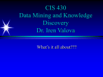 Data Mining and Knowledge Discovery