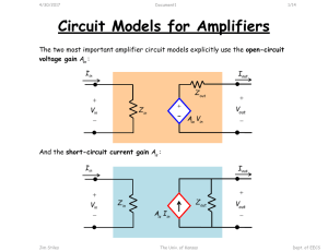 Circuit models for a..