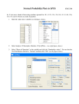 Normal Probability Plots in SPSS STAT 314