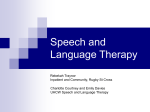 Speech and Language Therapy