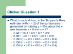 Clicker Question 1