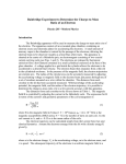 Charge-to-Mass Ratio of the Electron