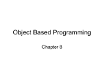 Object Based Programming