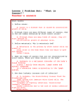 Lesson 1 Problem Set: “What is Cancer? ” Teacher`s