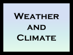 Weather and Climate