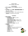 STUDY GUIDE dynamics tempo articulation