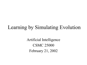 Learning by Simulating Evolution