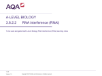 RNA interference (RNAi)