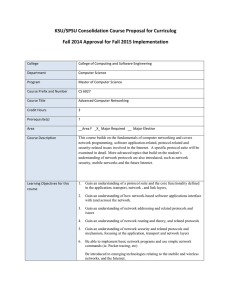 CS6027 Advanced Computer Networking