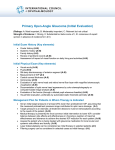 Primary Open-Angle Glaucoma (Initial Evaluation)