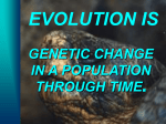 Evidences of Evolution