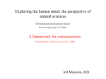 A framework for consciousness F.Crick C.Koch Nature neuroscience