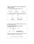 Organometallic Compounds - Reagents