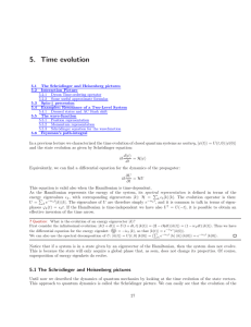 Time evolution - MIT OpenCourseWare